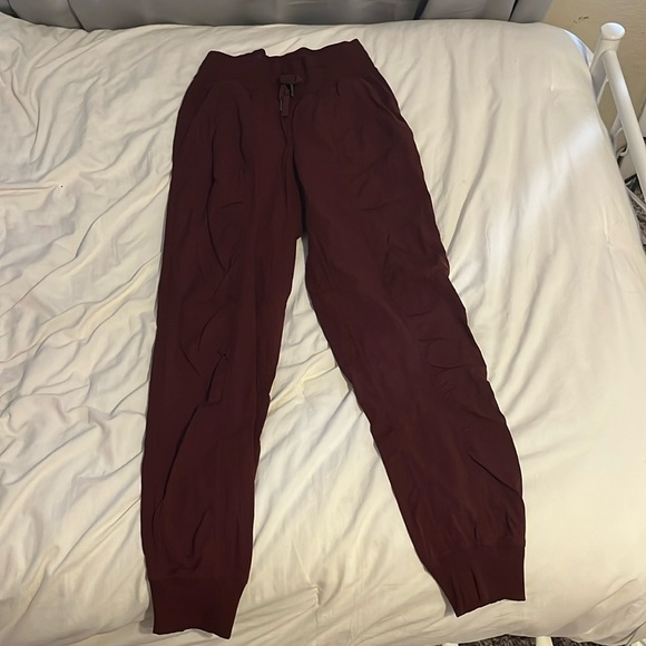 Maroon Lululemon dance studio joggers - Picture 1 of 3